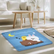 LINE FRIENDS 正版授權系列 8mm 萬用麂皮方形TPE瑜珈墊 加厚超慢跑墊/居家裝飾地墊/跳繩墊/運動墊