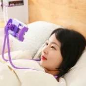 協貿國際日用品生活9館 手機放大鏡高清躺著看電視手機懶人座掛脖子腰床頭支架屏幕放大器