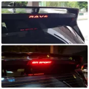 RAV4 6代【第三煞車燈膜法貼】3M卡夢貼膜+紅色透光膜  配件 改裝 TOYOTA 豐田