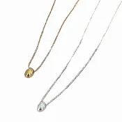 (店+)【LEEHER】女生/項鍊/純銀項鍊/相思豆項鍊/韓國項鍊/銀項鍊/蛇骨項鍊/小項鍊/貝殼項鍊/細項鍊/飾品/簡約項鍊/高級感/小禮物
