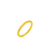 【Just Gold 鎮金店】雋藏 輕語 黃金戒指