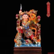 【免運】擺件 風水擺件  九龍三太子神像哪吒雙輪太子中壇元帥站像樹脂家用供奉工藝品擺件精品