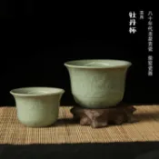 銀聯網日用品生活館 新年陶瓷實惠老青瓷器功夫茶具情侶杯品茗杯泡茶水杯子茶杯1入