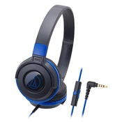 【三井3C購物網】【audio-technica 鐵三角】ATH-S100iS 耳罩式耳麥-藍