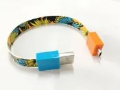 『正典UCHI電子』MOHZY USB 手機環狀傳輸線 /蝴蝶 充電線 傳輸線 可充行動電源