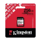 (店+)【Kingston 金士頓】256GB Canvas React Plus 專業攝影機記憶卡 UHS-II V60 SDXC 4K SD卡