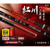 ❀平價路亞❀【紅川 6H戰鬥手竿】🔥加贈尾一🔥 豐收漁具 長節手竿 9/12/13/15/18尺手竿 淡水手竿
