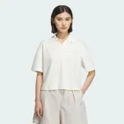  【adidas 愛迪達】Ver Ss Polo 女 Polo衫 運動上衣 休閒短袖 白 亞版(JM8789)