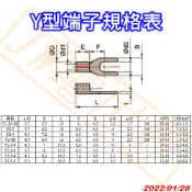 ◀電世界▶ Y型端子 Y1.25-3S Y2-3S Y2-4S Y2-5 Y3.5 Y5.5 零散販售 [1770]