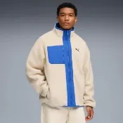 【PUMA】外套 男 運動立領外套 歐規 雙面穿羔羊絨立領外套 米白 68837187