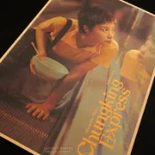 (𝐀𝟒)任選搭配買5張送2張__𝐿𝐴𝑍𝑌𝐷𝐴𝑌.｜重慶森林王家衛王菲｜復古懷舊電影港片海報牛皮紙裝飾佈置居家房間工作室