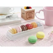 【嚴選SHOP】6粒馬卡龍盒 5個 塑料盒 塑膠盒 甜點盒 西點盒 包裝盒 塑膠盒 蛋糕包裝 餅乾盒 吸塑盒【S051】