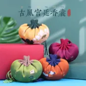 【低價】宮廷古風手工刺繡荷花香囊空袋端午節送禮品隨身薰衣艾草香包香袋-KK嚴選