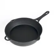 【福介商店】南部鐵器 日本鑄鐵鍋 IWACHU 岩鑄 鑄鐵平底鍋21cm IH爐可用 單柄 炒鍋 煎鍋