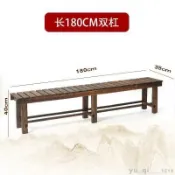 優選精品#免運#可開發票#實木長凳#實木做舊公園椅防腐木長椅庭院花園戶外木質椅子陽臺休閑長凳子