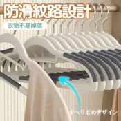 (店+)無痕衣架10入組 防滑衣架 多功能衣架 止滑衣架 掛衣架 吊衣架 衣物掛架 晾曬架 黑色衣架