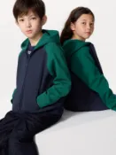 【UNIQLO】童裝 DRY休閒連帽外套(拼色) 488939
