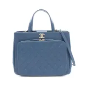 【DOKODEMO】【二手】香奈兒 (Chanel) CHANEL 單肩包 Business Affinity Matelassé A93750 藍色魚子醬紋小牛皮 (粒面小牛皮) Business Affinity 大號購物袋