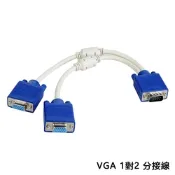 【免運活動中】vga一對二螢幕分接線影像分配線