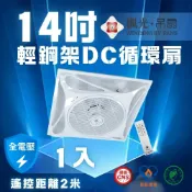 (店+)【DanceLight 舞光】14'輕鋼架DC循環扇 14吋 35CM 遙控 節能 天花板 輕鋼架專用 通風 空氣循環扇 (時尚白)