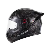 LS2 安全帽 FF801 CARBON 亮面鍛造碳纖維 耳機槽 排齒插扣 全拆洗 全罩