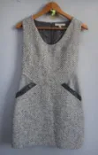 楹 ~ 正品 La Feta 灰色毛料 洋裝 size: XXS