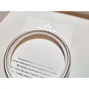 般若波羅蜜多心經純銀手環｜一體成形｜正圓｜內刻繁體經文｜磨砂款｜(S999保證純銀)