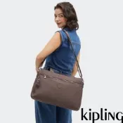 Kipling 木質棕拉桿行李袋電腦包-ELYSIA WORK