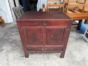 香榭二手家具*老件傢俱 檜木全實木2.8尺 蓋頭櫃-上掀櫃-掀蓋櫃-置物櫃-收納櫃-原木櫃-古董櫃-矮櫃-原木餐櫥櫃