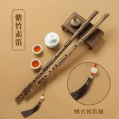 成名在望 笛子/竹笛/短蕭 紫竹笛子一節專業演奏成人陳情笛精制橫笛樂器考級初學古風素笛【CM17059】