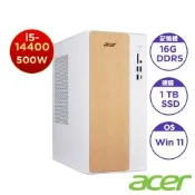 Acer 宏碁 Aspire TC102 十四代10核心桌上型電腦(i5-14400/16GB/1TB/Win11)