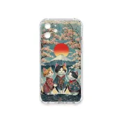 (店+)【TRON】TRON iPhone 12 日系富士山櫻花貓咪 四角防摔 軟殼 手機殼