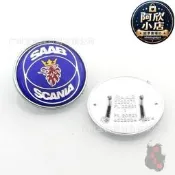 【哆啦A夢的百寶屋】適用於薩博50mm改裝車標SAABSCANIA機蓋貼標9395車標