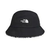 【The North Face】The North Face CYPRESS BUCKET 英文白字LOGO尼龍漁夫帽(黑x白)