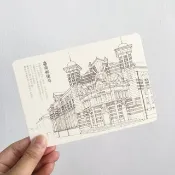 台南老建築/明信片/著色畫/臺南郵便局