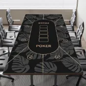 【臺灣出貨 免運】撲克桌墊德撲桌布靜音耐磨墊棋牌室德州撲克加厚耐髒長方形檯布