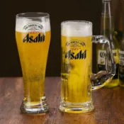全球選品1館 生活百貨 ly朝日扎啤杯日料店杯家用啤酒杯1L啤酒杯子商用精釀酒杯