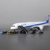 《星探者飛行總部》1/200 星宇航空 地勤 登機車 後推車 飛機模型 機場燈柱