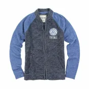 美國百分百【Abercrombie & Fitch】棒球 外套 AF 立領 長袖 夾克 麋鹿 深藍/寶藍 XS號 AY01