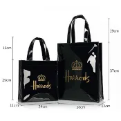 有新款 Harrods 哈洛德 手提袋 手提包 托特包 英倫名品 女包 通勤包 斜背包 PVC 防潑水 大容量 購物包