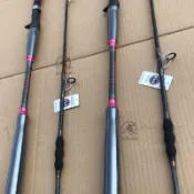 【鐵板竿】慢搖竿 海釣竿 釣魚竿 魚竿 海杆 直柄槍柄 1.98米 小船 碳素 120號 鐵板竿 釣竿