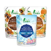 (店+)【小綠人】小蘇打抗菌洗衣精補充包2000mlx8包（無患子/陽光馨香/柑橘）(抗菌洗衣精)