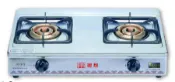 大台北免運費☆台灣製造優良品牌－理想牌－LG-313☆傳統式桌上型雙口瓦斯爐☆整台不銹鋼☆銅鑄爐頭正三環三管大火力☆