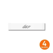 【Slice】陶瓷筆刀替刃 -平鑿刀型 -4入組