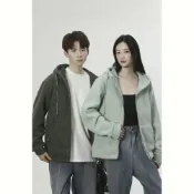 (店+)刷毛外套女休閒短版大尺碼女生防寒防風連帽外套抓絨衣運動外套情侶秋冬天戶外男女款內搭登山禦寒夾克女装衛衣外套保暖外套