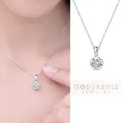 【IS DIAMOND】IGI 50分鑽石項鍊 D/ VS1 高規格 花朵(培育鑽石)