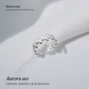 Aurora.acc｜夏洛特 素圈戒指 開口戒指｜可調式戒指 食指環 關節戒 指環｜送耳扣收納袋 擦拭布｜奧蘿菈飾品