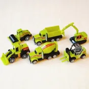 (店+)『工程車合金車/6款可選』 工程車玩具 小汽車 挖土機 怪手 鑽地車 砂石車 鏟土機 水泥車 堆高機