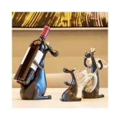 (店+)輕奢創意紅酒架子/家用家居裝飾品/北歐酒杯展示架/立式桌面葡萄酒架/家用酒架擺件