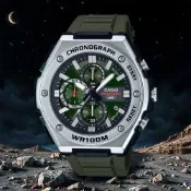 CASIO 卡西歐 運動風三眼計時手錶 開學換新季 送禮推薦-墨綠 MWA-300H-3A